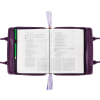 Bible Cover Blessed Large Fashion Floral With Handles Purple Bible Cover - Thumbnail 4