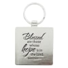 Metal Keyring: Hope, Blue - Blessed Are Those Who Hope is in the Lord Jewellery - Thumbnail 2