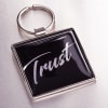 Metal Keyring: Trust, Black - Trust in the Lord With All Your Heart Jewellery - Thumbnail 2