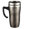 Stainless Steel Travel Mug With Handle: Faith, Brown/Silver Homeware - Thumbnail 1