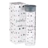 Water Bottle Clear Glass: Fearfully & Wonderfully Made...Silver Lid Homeware - Thumbnail 1