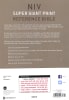 NIV Super Giant Print Reference Bible Pink (Red Letter Edition) Premium Imitation Leather - Thumbnail 1