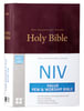 NIV Value Pew and Worship Bible Burgundy (Black Letter Edition) Hardback - Thumbnail 0
