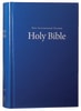 NIV Single-Column Pew and Worship Bible Large Print Blue (Black Letter Edition) Hardback - Thumbnail 1
