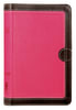 NIV Thinline Bible Compact Pink/Brown (Red Letter Edition) Premium Imitation Leather - Thumbnail 0