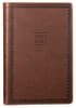 NIV Value Thinline Bible Large Print Brown (Black Letter Edition) Premium Imitation Leather - Thumbnail 0