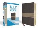 NIV Thinline Bible Brown/Tan (Red Letter Edition) Premium Imitation Leather - Thumbnail 1