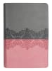 NIV Life Application Study Bible 3rd Edition Gray/Pink (Red Letter Edition) Premium Imitation Leather - Thumbnail 0