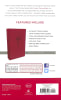 NKJV Value Thinline Bible Burgundy (Red Letter Edition) Premium Imitation Leather - Thumbnail 1