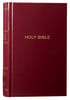 NKJV Pew Bible Large Print Burgundy (Red Letter Edition) Hardback - Thumbnail 1