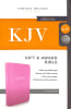 KJV Gift and Award Bible Pink (Red Letter Edition) Imitation Leather - Thumbnail 0