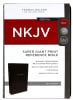 NKJV Reference Bible Super Giant Print Black (Red Letter Edition) Imitation Leather - Thumbnail 1