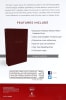 NKJV Reference Bible Super Giant Print Burgundy (Red Letter Edition) Imitation Leather - Thumbnail 1