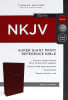 NKJV Reference Bible Super Giant Print Burgundy (Red Letter Edition) Imitation Leather - Thumbnail 2