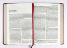 NKJV Reference Bible Super Giant Print Brown (Red Letter Edition) Premium Imitation Leather - Thumbnail 3