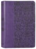 KJV Holy Bible Large Print Personal Size Reference Bible Purple (Red Letter Edition) Premium Imitation Leather - Thumbnail 0