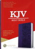 KJV Holy Bible Large Print Personal Size Reference Bible Purple (Red Letter Edition) Premium Imitation Leather - Thumbnail 2