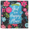Guided Journal: God is My Happy Place (Floral) Flexi Back - Thumbnail 5