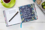 Guided Journal: God is My Happy Place (Floral) Flexi Back - Thumbnail 1