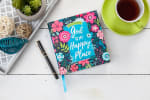 Guided Journal: God is My Happy Place (Floral) Flexi Back - Thumbnail 3