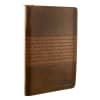 Journal With Zip Closure: Strong and Courageous, Brown Imitation Leather - Thumbnail 2