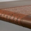 Journal With Zip Closure: Strong and Courageous, Brown Imitation Leather - Thumbnail 1