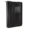 KJV Holy Bible Pocket Zippered Black (Red Letter Edition) Imitation Leather - Thumbnail 4