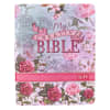 KJV My Creative Bible Silky Floral (Black Letter Edition) Imitation Leather - Thumbnail 0