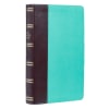 KJV Giant Print Bible Teal/Brown Red Letter Edition Imitation Leather - Thumbnail 2