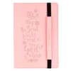 Dot Grid Journal: My Soul Finds, Pink With Elastic Closure Imitation Leather - Thumbnail 0