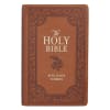 KJV Giant Print Bible Indexed Tan Flowers (Red Letter Edition) Imitation Leather - Thumbnail 0