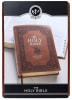 KJV Giant Print Bible Indexed Tan Flowers (Red Letter Edition) Imitation Leather - Thumbnail 2