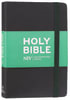 NIV Thinline Bible Black With Elastic Strap Hardback - Thumbnail 0