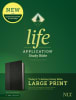 NLT Life Application Study Bible 3rd Edition Large Print Black/Onyx (Red Letter Edition) Imitation Leather - Thumbnail 2