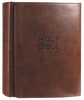 NIV Journalling Bible With Magnetic Clasp Brown Anglicised Text Imitation Leather - Thumbnail 1