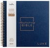 NIV Illustrating Bible Book of Luke With Navy Faux Leather Large Print (Black Letter Edition) Spiral - Thumbnail 0