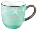 Ceramic Mug: Give You Rest Collection, Blue/White (Matthew 11:28) (330ml) Homeware - Thumbnail 0