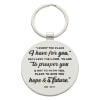 Metal Keyring in Tinbox: Hope & a Future, Blue/White Marble/Gold Etching (Jer 29:11) Jewellery - Thumbnail 1