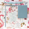 Gift Bag With Card: Why Fit In, Flamingoes, Light Blue Stationery - Thumbnail 1