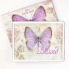 Large Glass Cutting Board: Blessed Butterfly Purple Homeware - Thumbnail 3