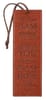 Bookmark With Tassel: For I Know the Plans I Have For You Red Imitation Leather - Thumbnail 0