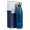 Water Bottle 500ml Stainless Steel: Blue - I Know the Plans (Vacuum Sealed) Homeware - Thumbnail 1