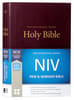 NIV Pew and Worship Bible Burgundy (Black Letter Edition) Hardback - Thumbnail 0