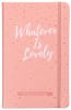 Guided Journal: Whatever is Lovely (Pink/white Dots) Imitation Leather - Thumbnail 0