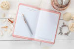 Guided Journal: Whatever is Lovely (Pink/white Dots) Imitation Leather - Thumbnail 3