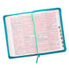 KJV Gift and Award Bible Zippered Aqua Red Letter Edition Imitation Leather - Thumbnail 2