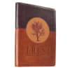 Journal With Zip Closure: Trust, Brown/Tan Imitation Leather - Thumbnail 4