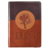 Journal With Zip Closure: Trust, Brown/Tan Imitation Leather - Thumbnail 0