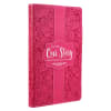 Legacy Journal: Our Life, Our Story, Dark Pink/Floral, Luxleather Imitation Leather - Thumbnail 3