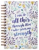 Journal: I Can Do All This Through Him Purple/Floral (Phil 4:13) Spiral - Thumbnail 0